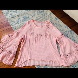 Bohotique top with bell sleeves